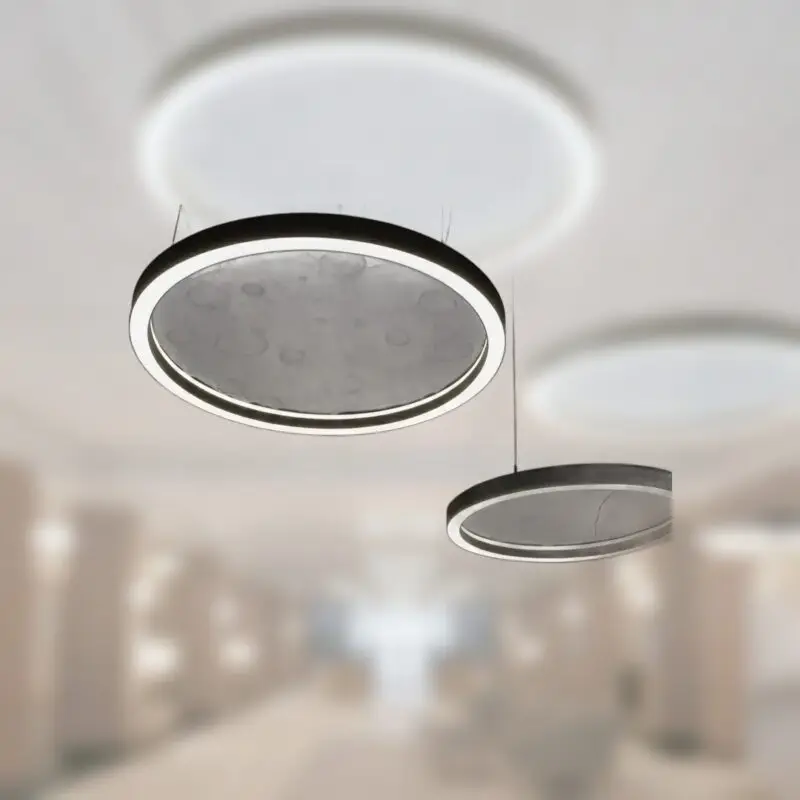 ACOUSLIGHT Form L6080 - Luminaire Architectural Circulaire - luminaire LED professionnel Rexylum